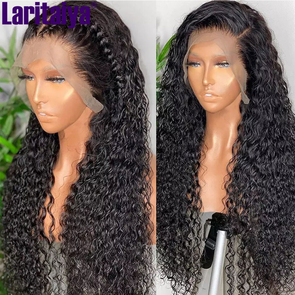 Laritaiya Hair Malaysian Water Wave Lace Front Wigs 100% θ ̽   ̺ ̽ Ŭ  ª   
